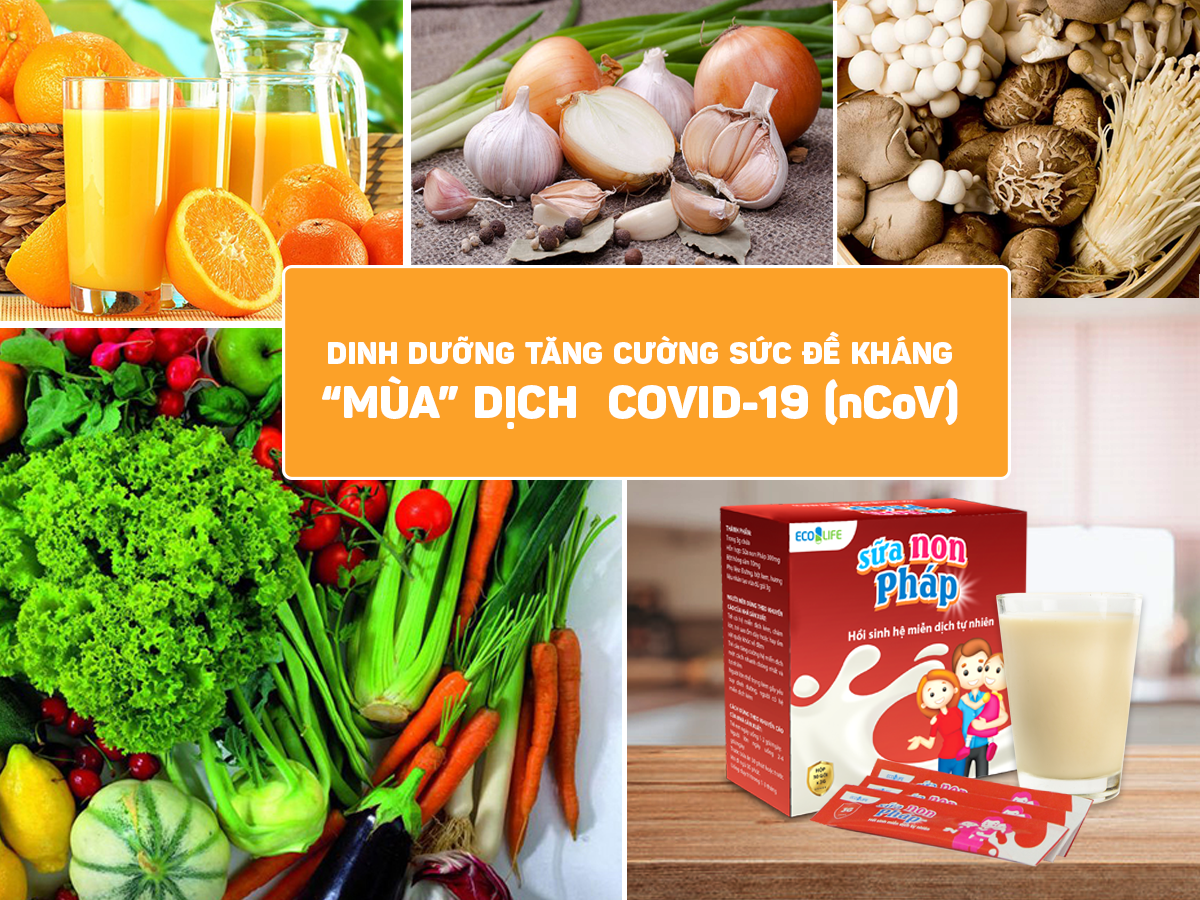 Dinh dưỡng tăng cường sức đề kháng mùa dịch nCoV